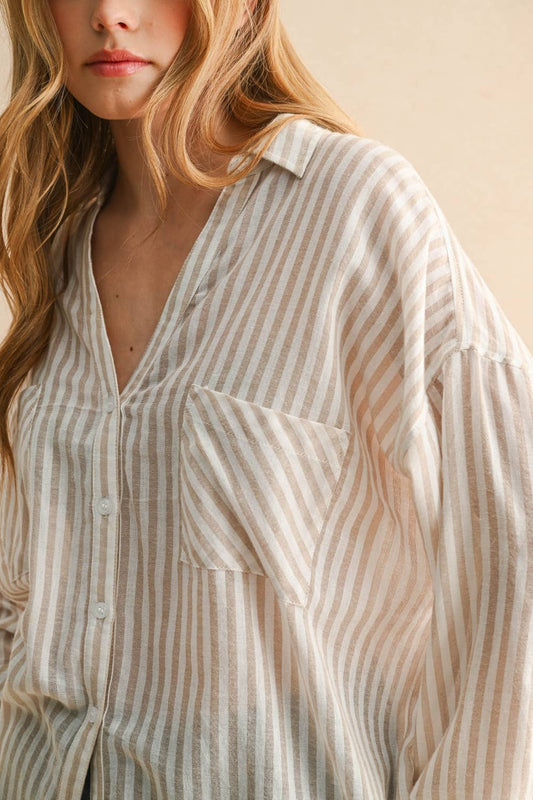 beach comber button down