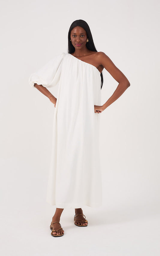 one shoulder maxi dress