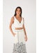 Beach Print Linen Top