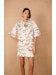 Pé Na Areia Print Skort