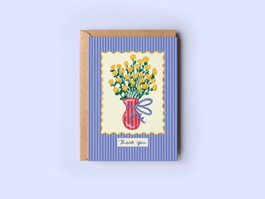 Bundle of Thanks Flowery Appreciation Greeting Card