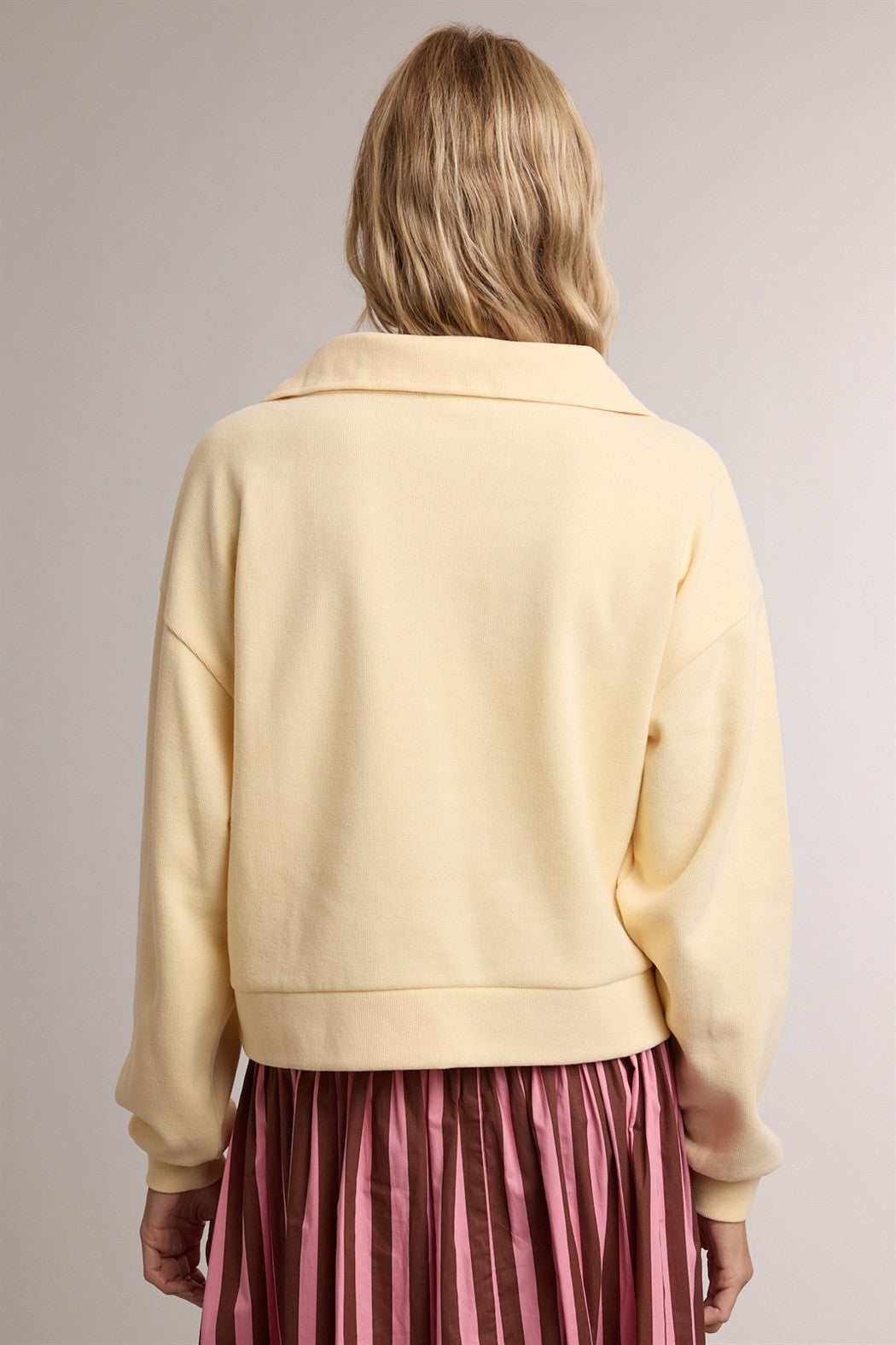 sutton scuba half zip knit sweatshirt