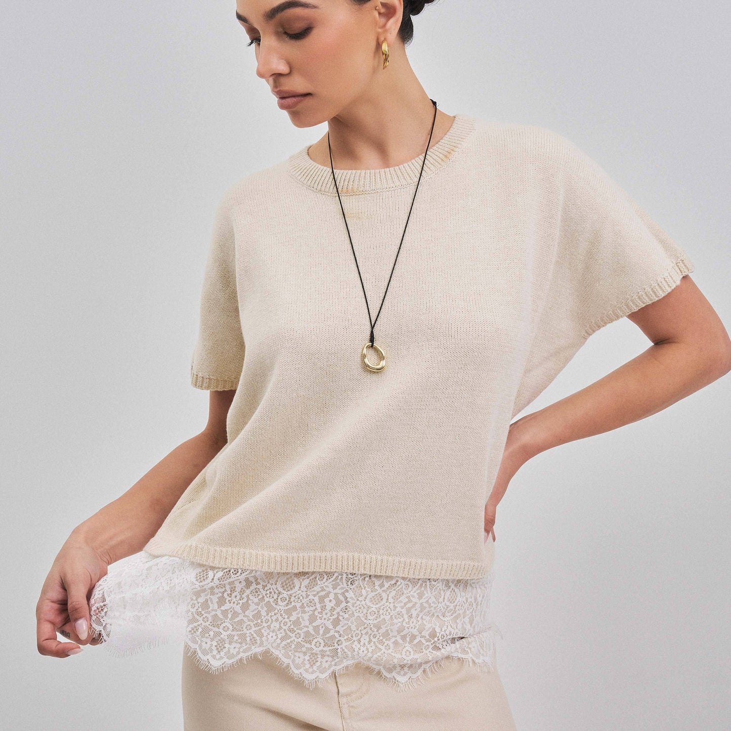 Lace Trim sweater