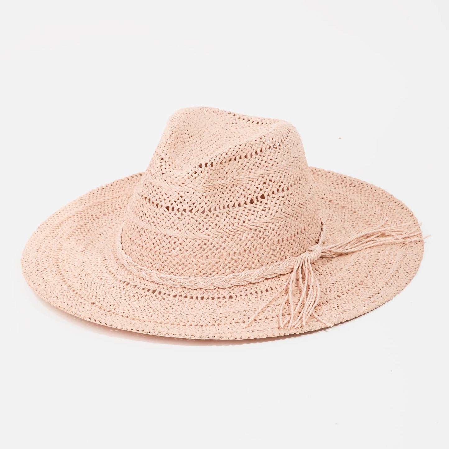 Braided Rope Band Straw Hat