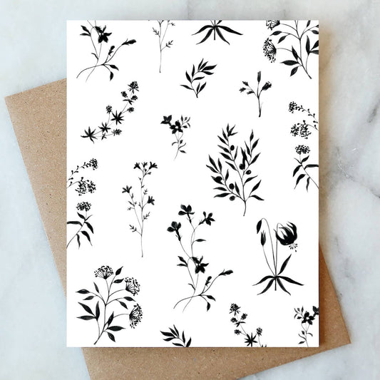 Botanical Blank Greeting Card