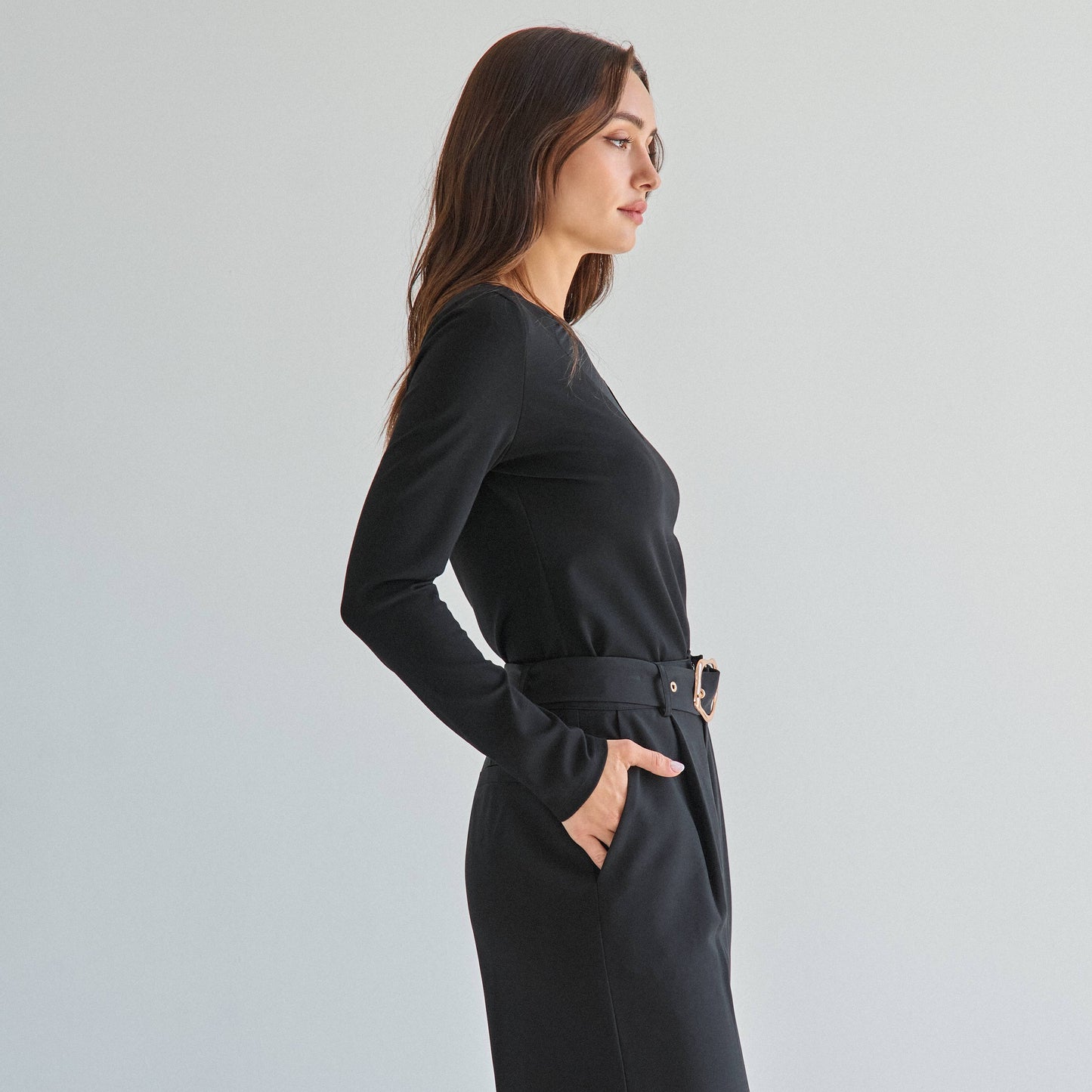 semi sheer long sleeve top
