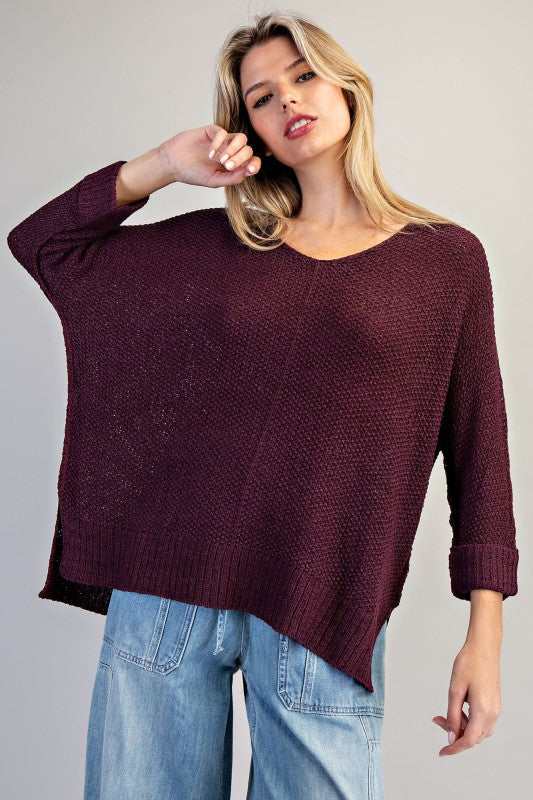 Crew Neck Knit Sweater