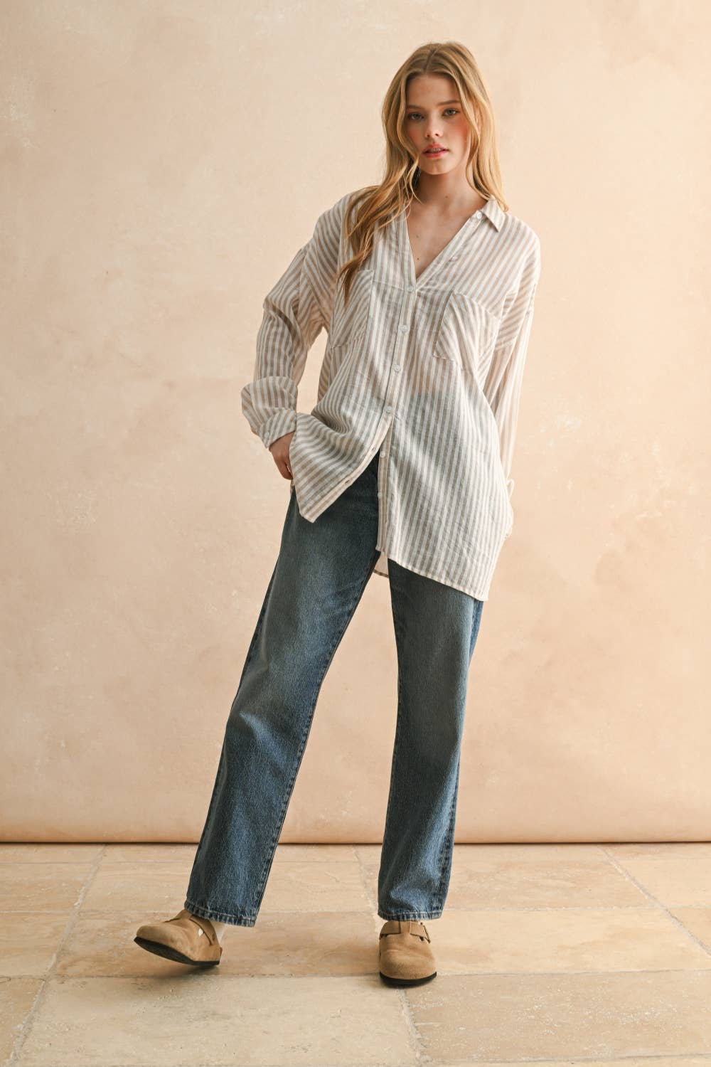 beach comber button down