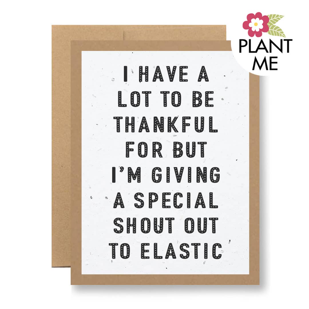 Wildflower Seed Paper Card - ...elastic