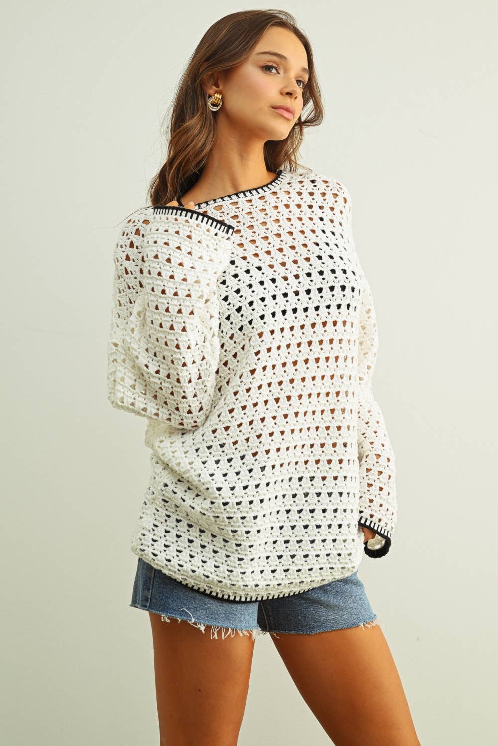 Ariel Crochet Tunic Dress