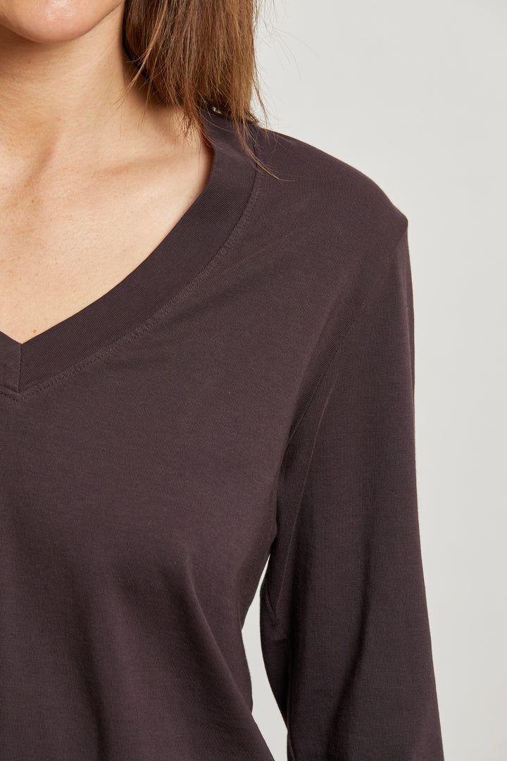 Sinatra Ringspun Cotton V-Neck