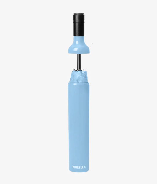 A Powder Blue Umbrella in a Bottle