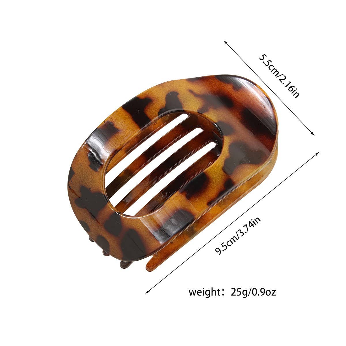 Oval Flat Hair Clip for Women, Strong Grip Clamp
