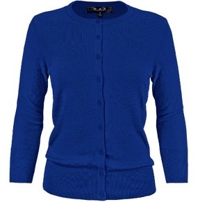 Crewneck Button Down Cardigan