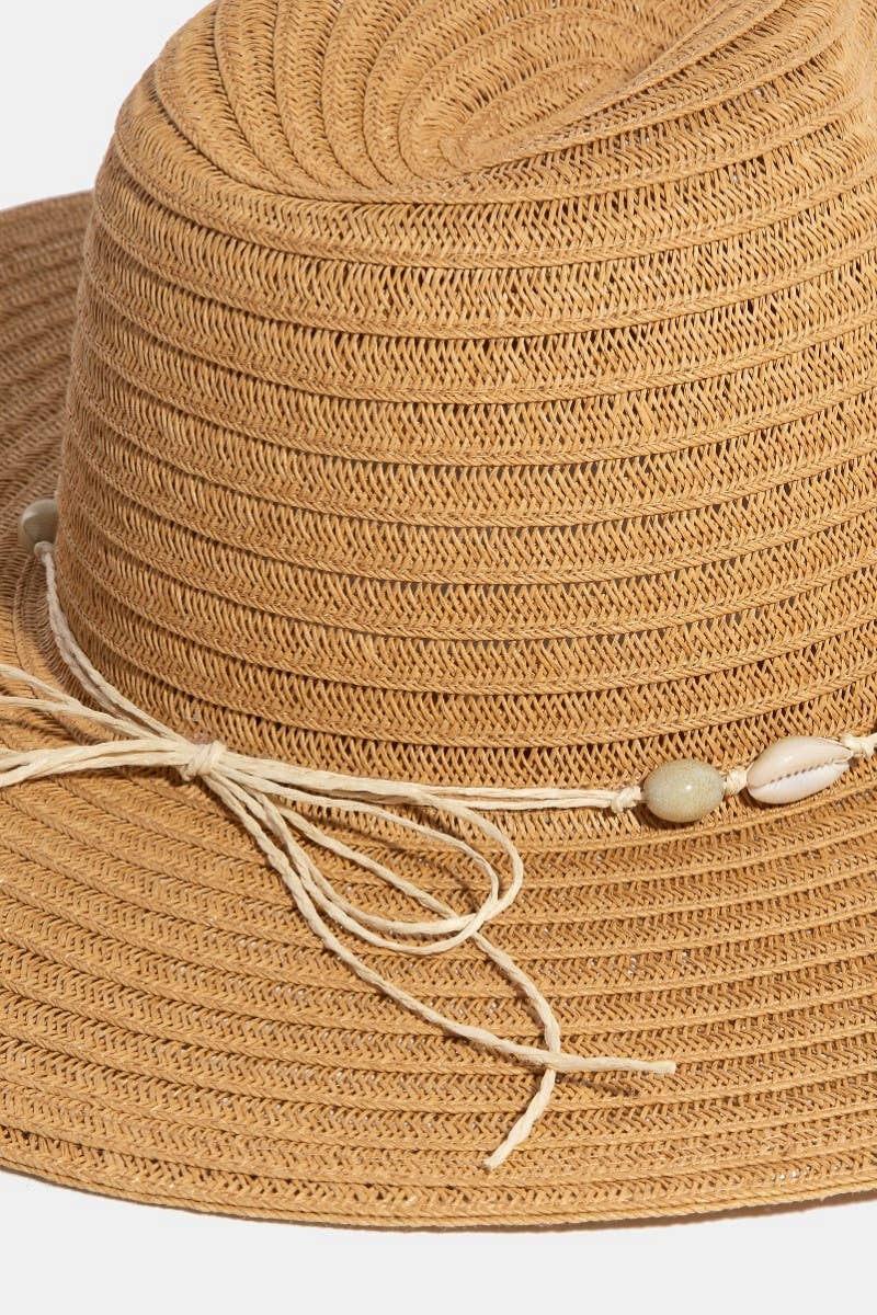 Sea Shell Floppy Straw Hat