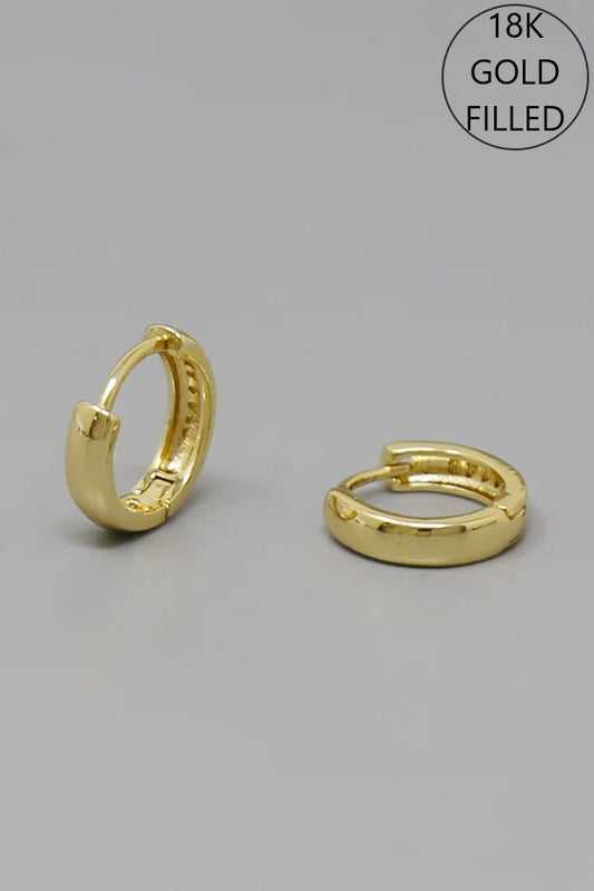 Basic Gold Filled Huggie Hoop Earrings
