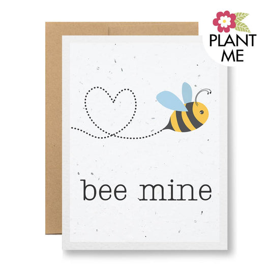 Plantable Seed Paper Greeting Card - Bee Mine