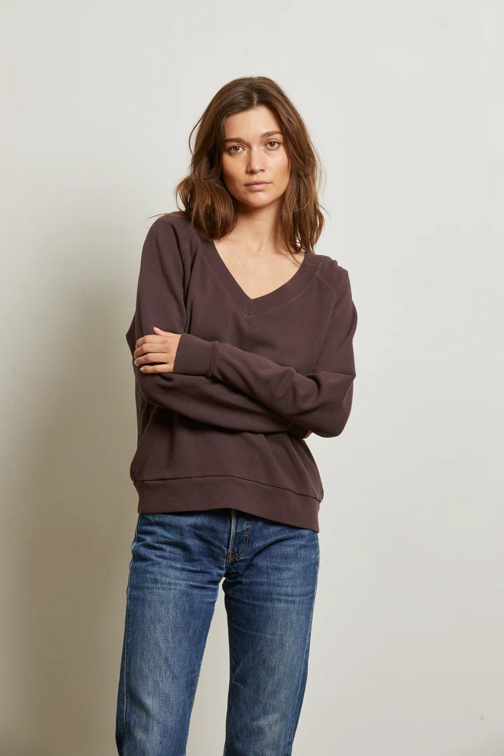 Sinead Relaxed V-Neck Sweatshirt