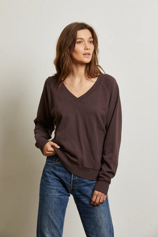 Sinead Relaxed V-Neck Sweatshirt