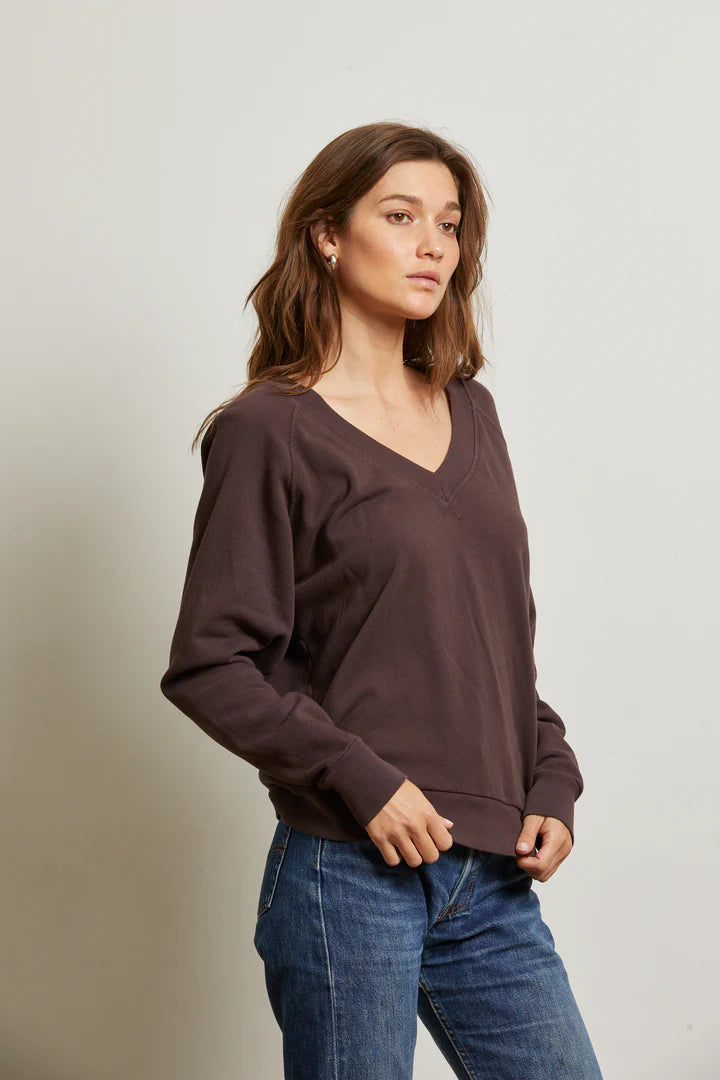 Sinead Relaxed V-Neck Sweatshirt