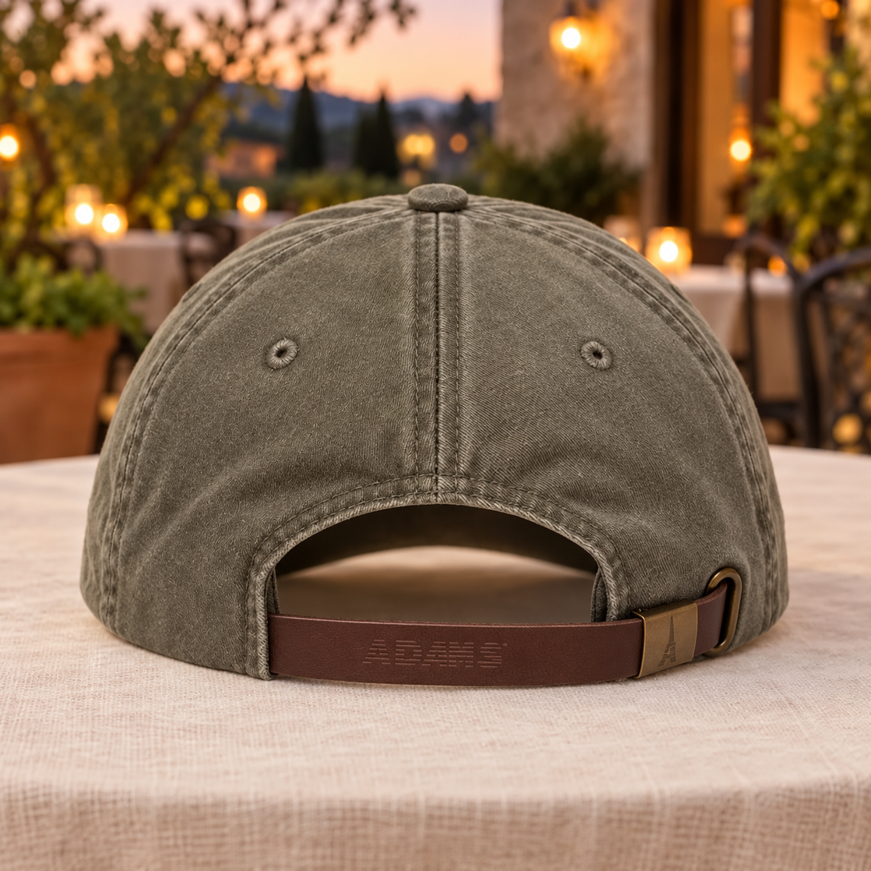 Martini Glass Embroidered Cocktail Hat – Olive