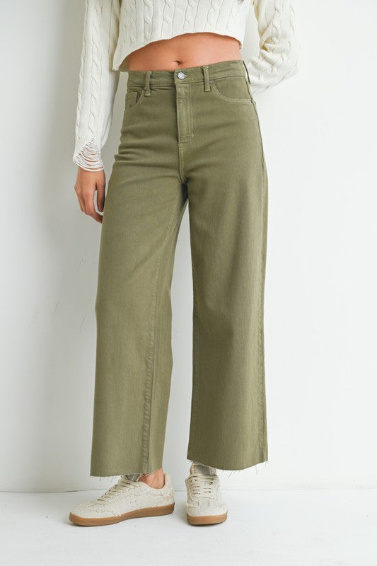 Scissor Cut Wide Leg