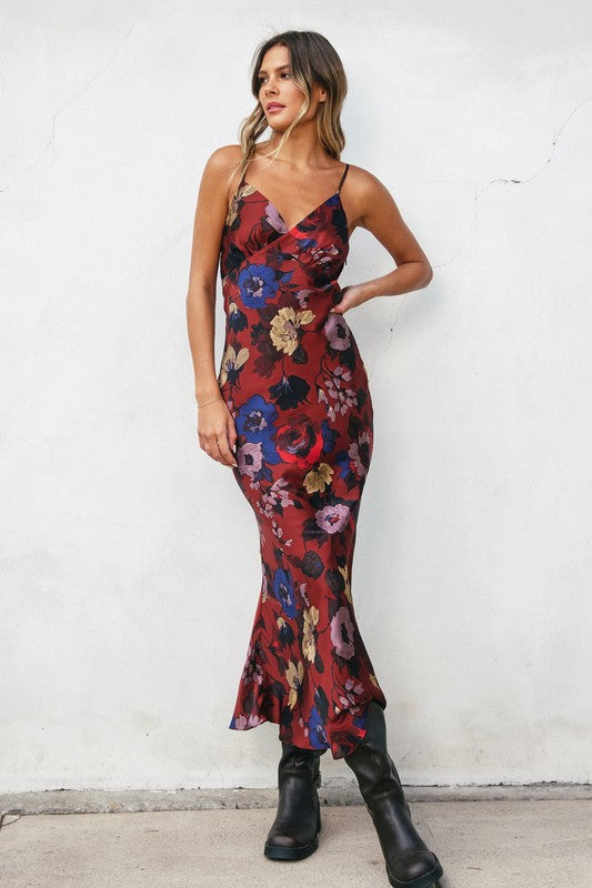 Fireplace Chevron Seam Open Back Dress