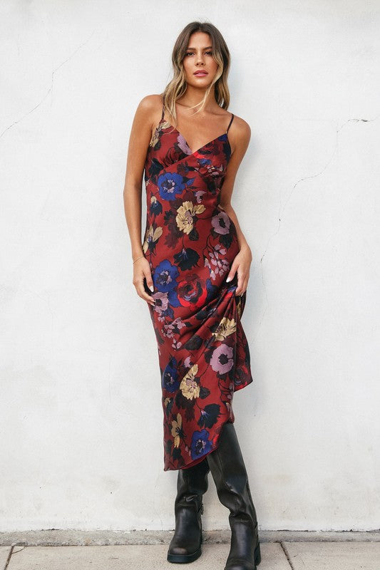 Fireplace Chevron Seam Open Back Dress