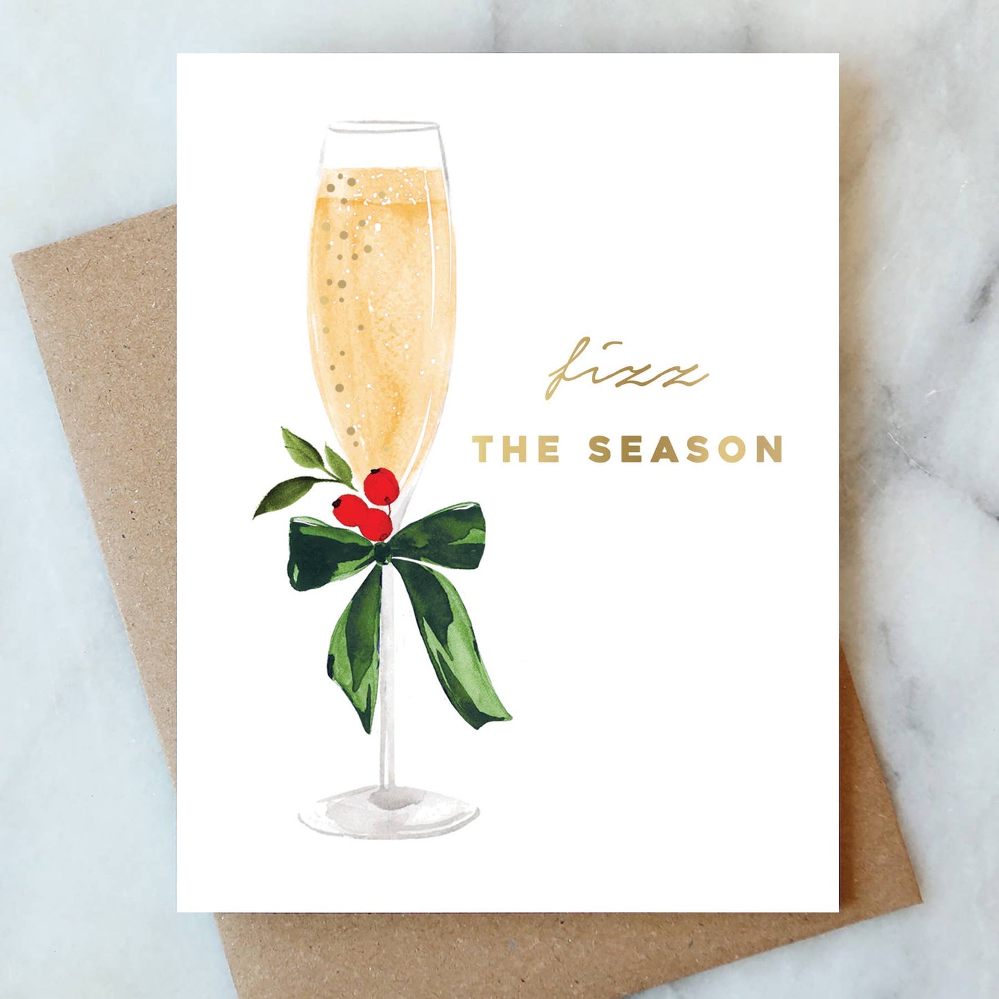 Fizz the Season Holiday Card
