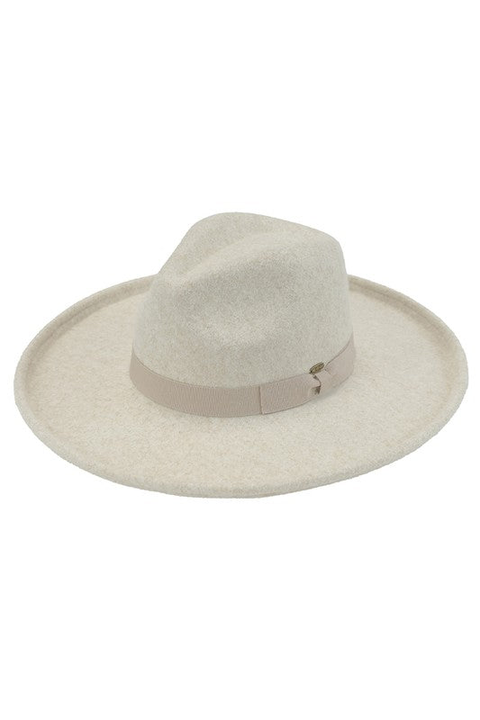 Rolled Brim Vegan Felt Hat