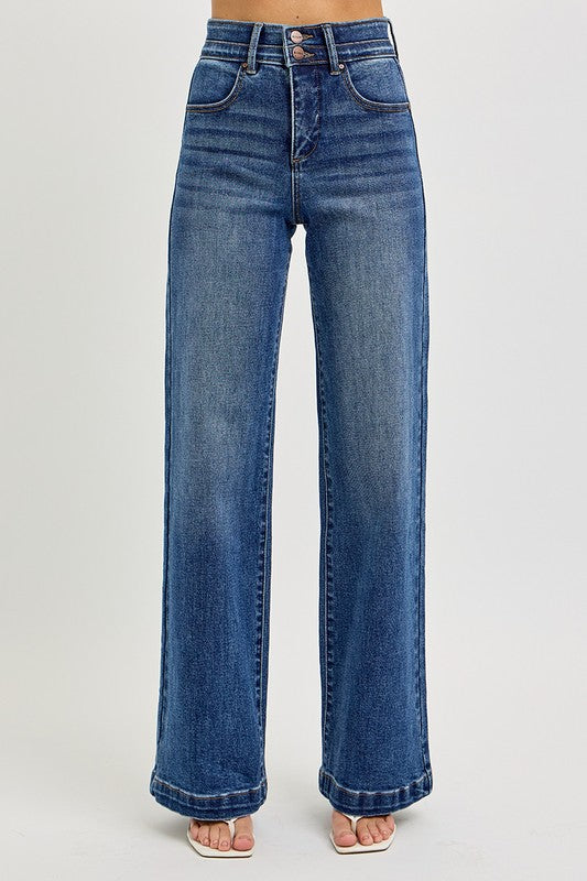 TC HR Wide Double Waist Jeans
