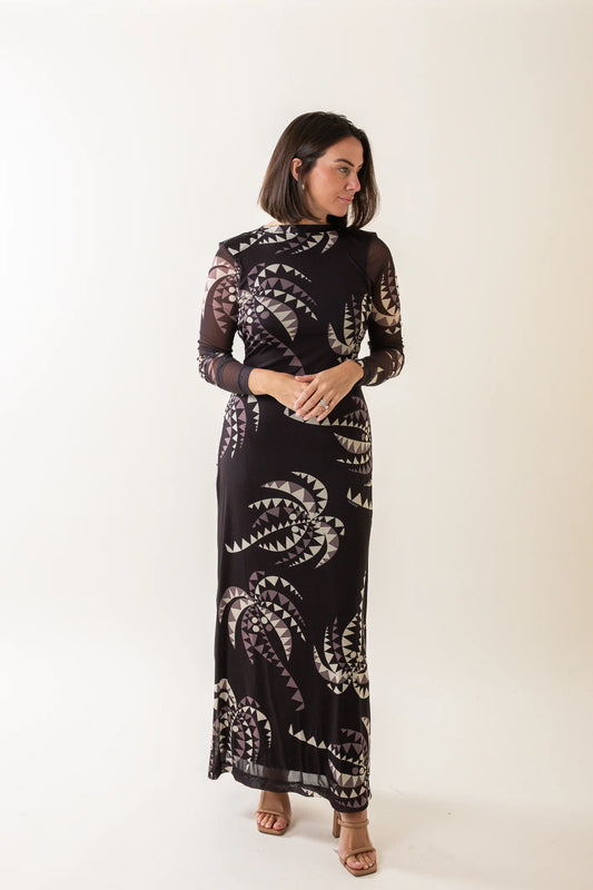 Tulle Dress With Coqueiral Print