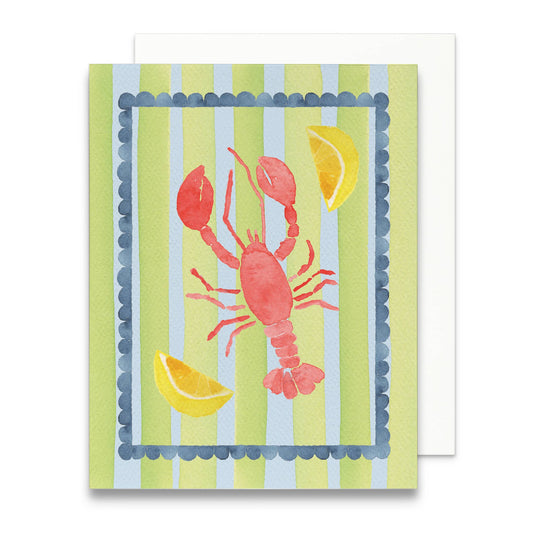 Watercolor Lobster Everyday Greeting Card | Blank Card