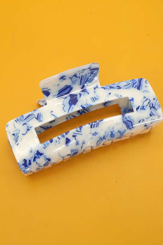 vintage toile pattern claw clip