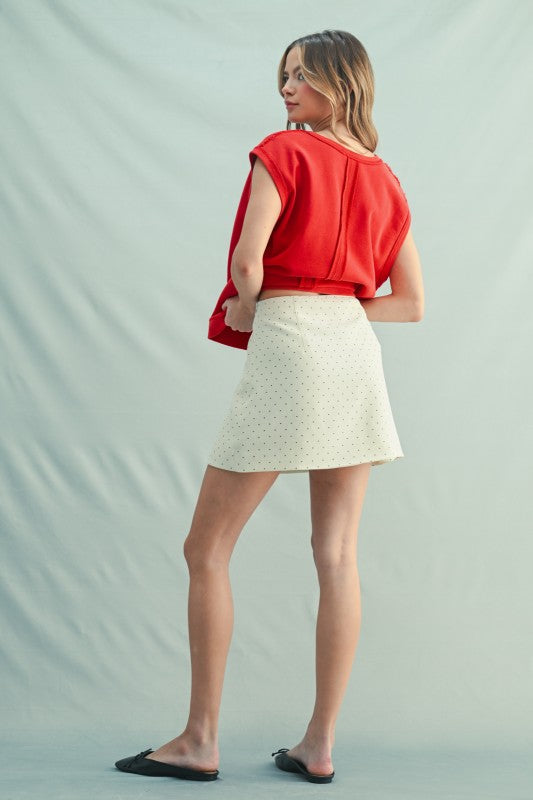 Polka Dot Mini Skirt