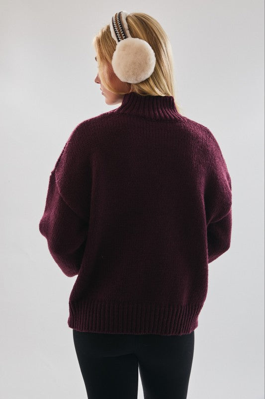 High Neck 'SKI' Sweater