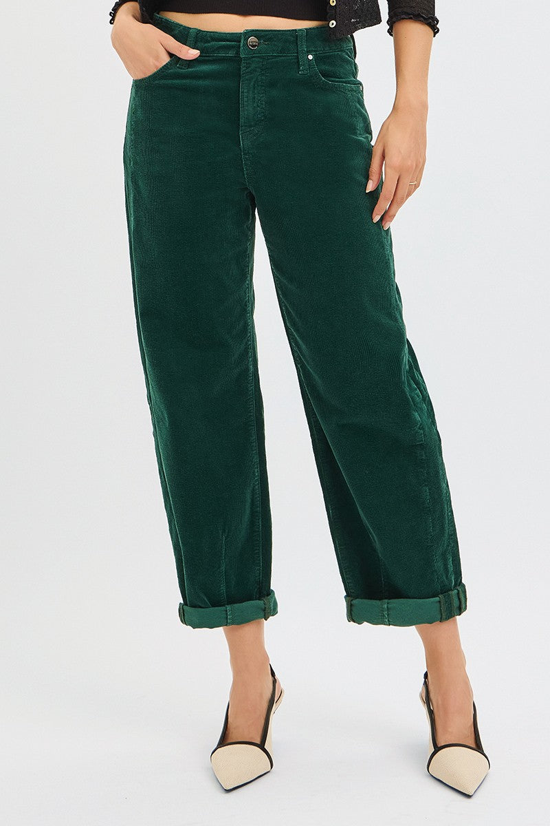 HR Crop Barrel Corduroy Pants