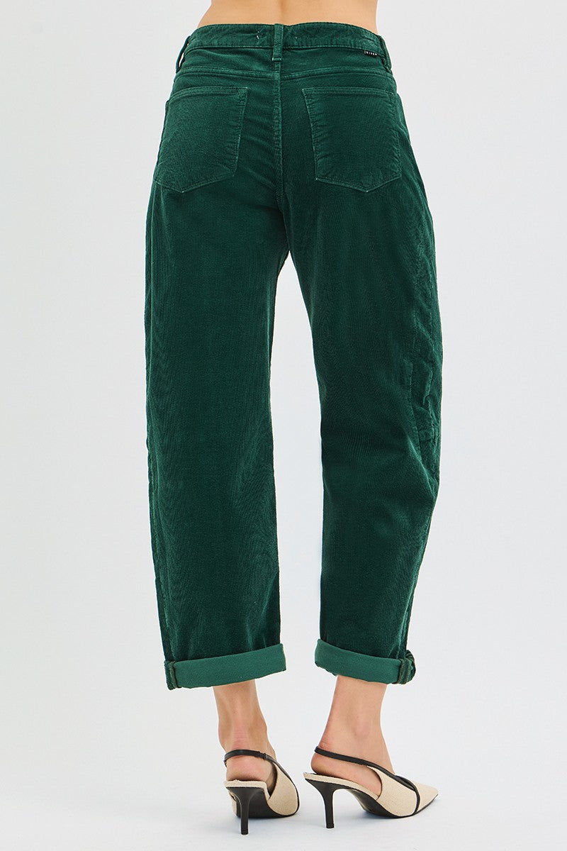 HR Crop Barrel Corduroy Pants