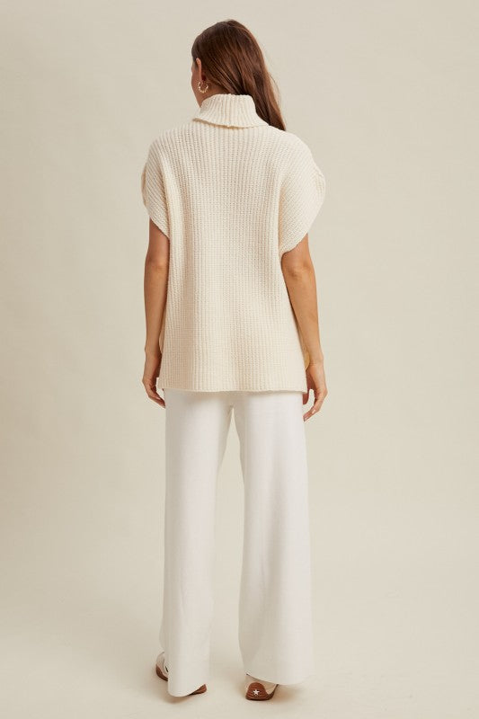 Turtleneck Sleeveless Sweater