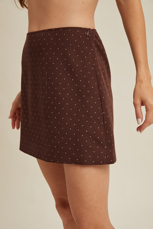 Polka Dot Mini Skirt