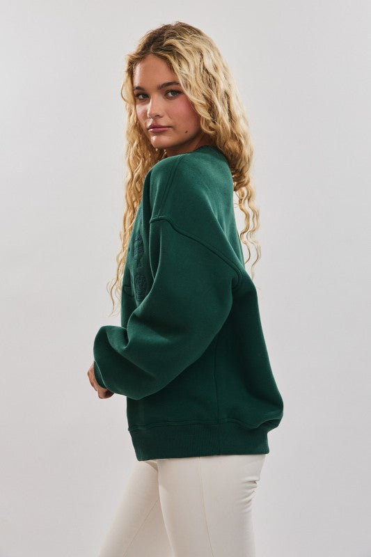 Christmas Embroidery Sweatshirt