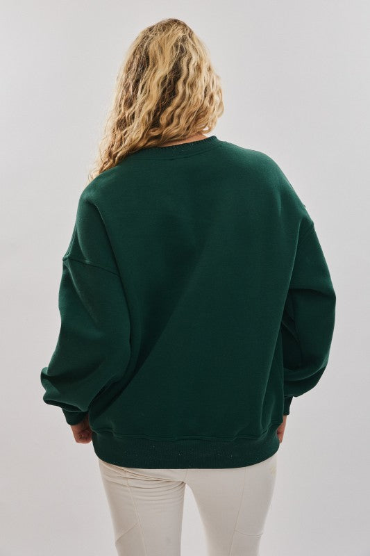 Christmas Embroidery Sweatshirt