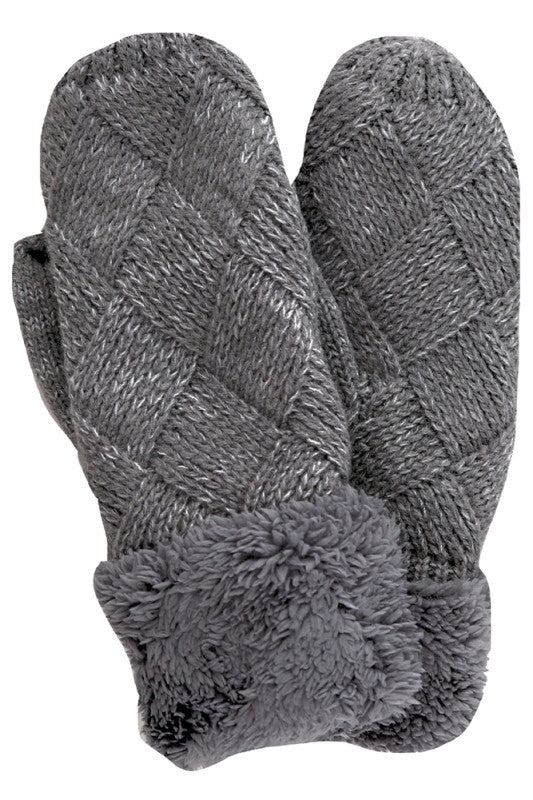 Fleece Cuff Winter Mittens
