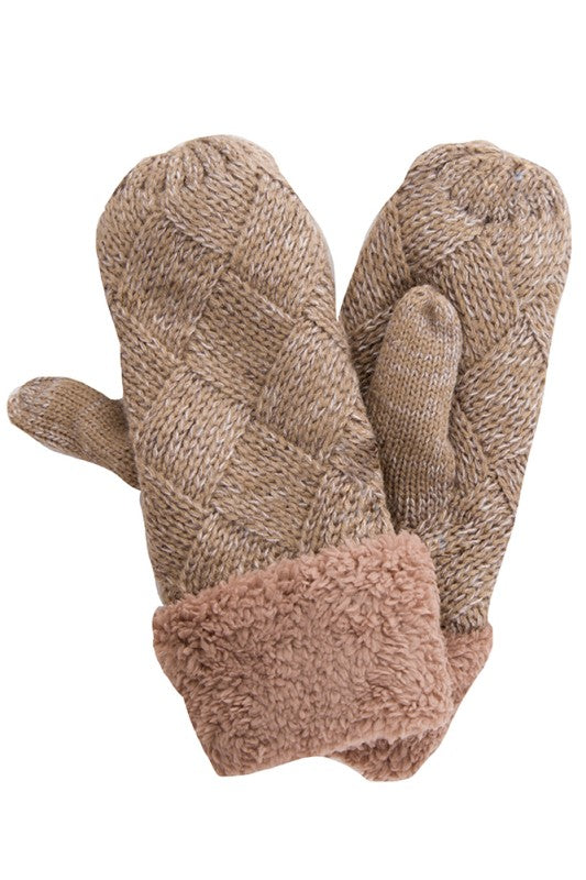 Fleece Cuff Winter Mittens