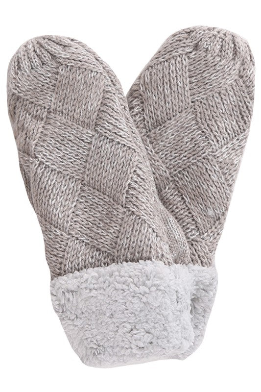 Fleece Cuff Winter Mittens