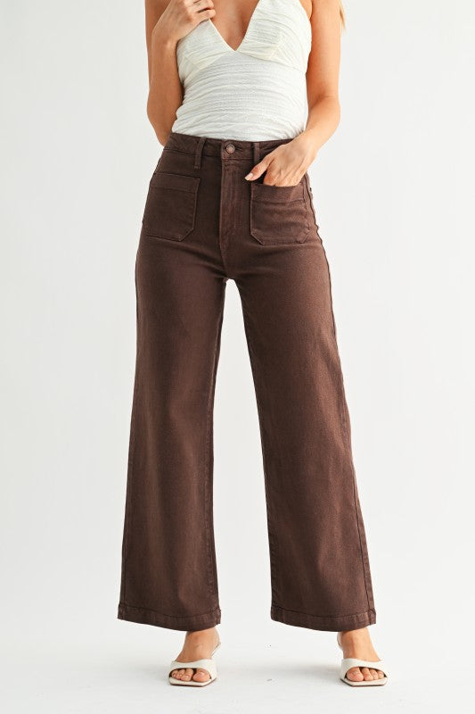 Patch Pocket Wide Leg