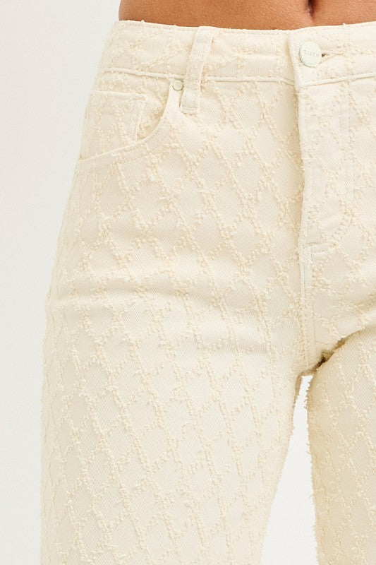 TC HR Ankle Straight Textured