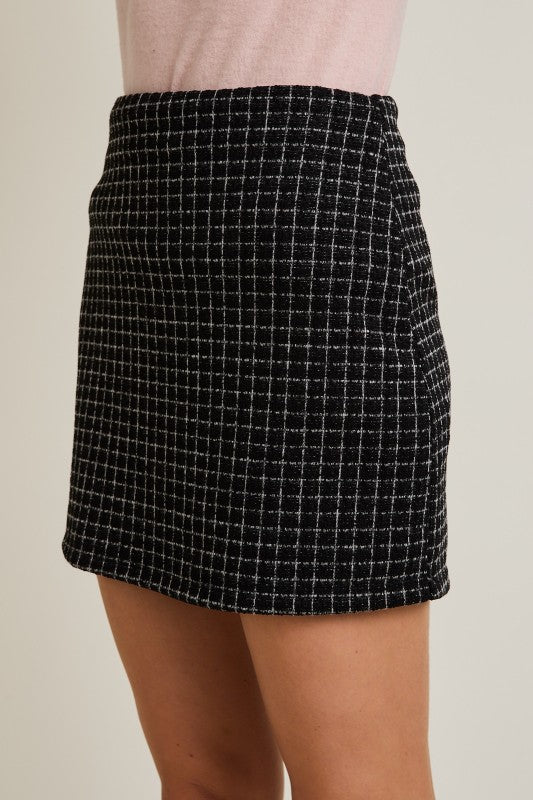 Tweed Mini Skirt