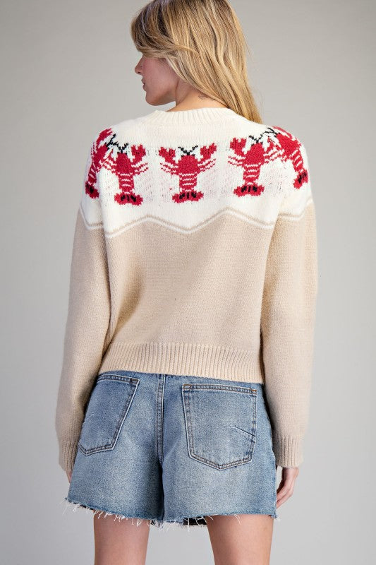 Lobster Yoke Button Down Cardigan