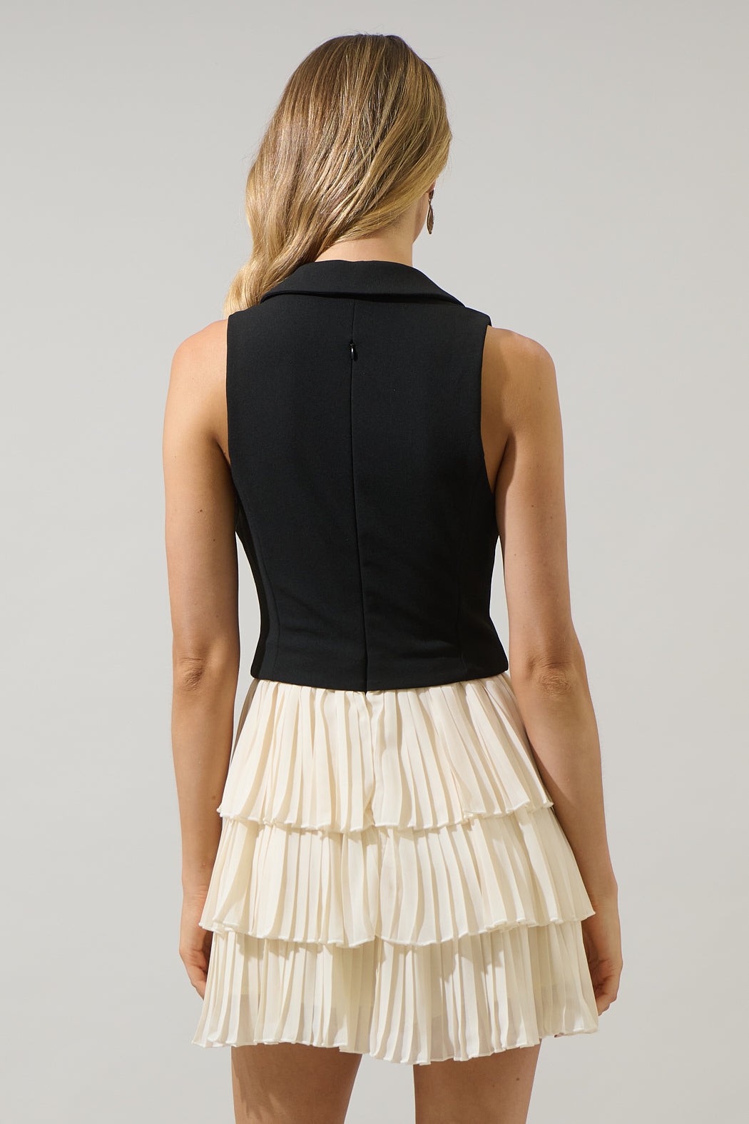 Vest Ruffle Mini Dress